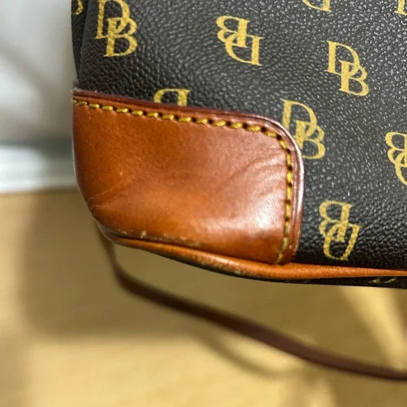 Dooney & Bourke Black and Brown Crossbody Bag - Picture 9 of 16